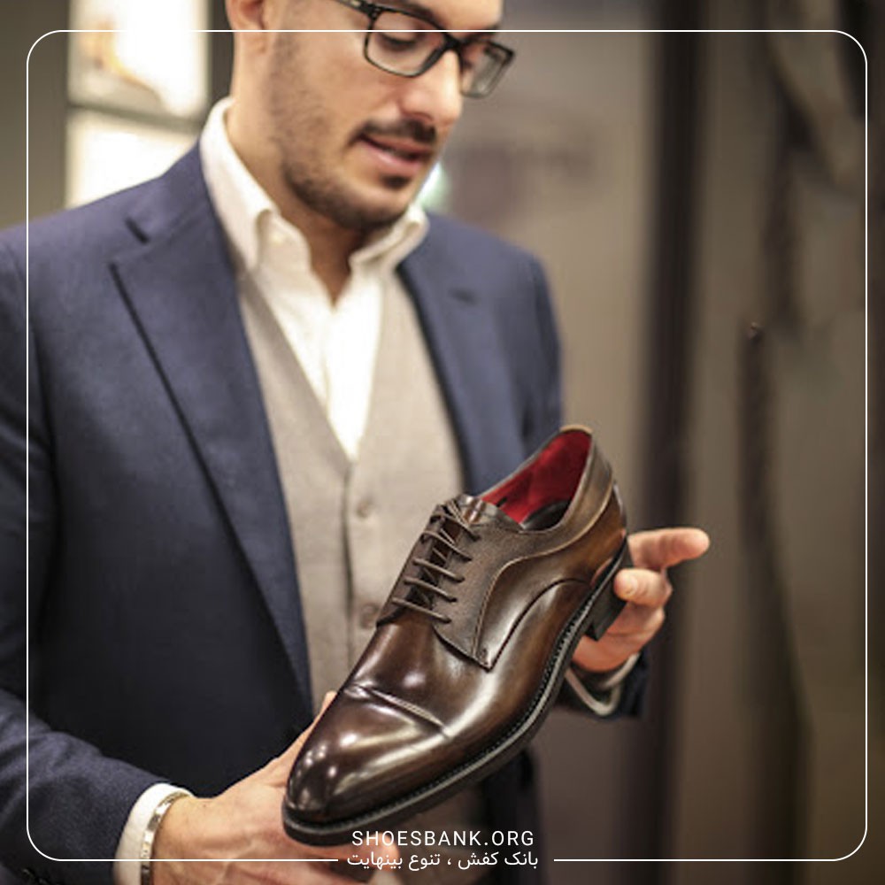 قیمت کفش چرم طبیعی - بانک کفش